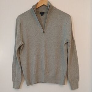 J. Crew 100% Cotton Half Zip-Up Sweater S